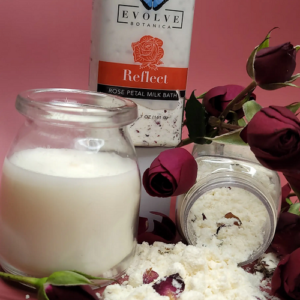 Romantic Bath Milk with Coconut Milk – Luxurious Skin-Softening Soak & Love Petals